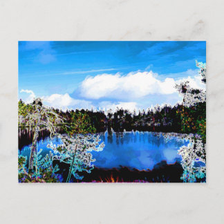 Cartão Postal Um dos lagos da Finlândia