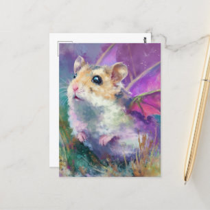 Cartão Postal Um Dragão Hamster