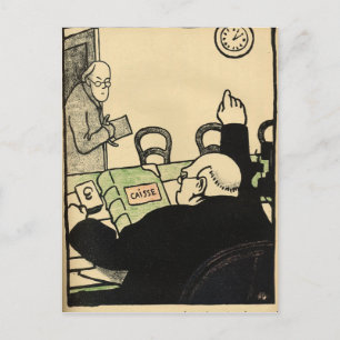 Cartão Postal Um empregador demitiu um de seus empregados