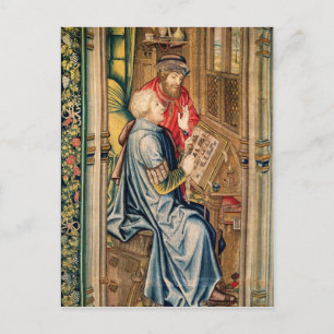 Cartão Postal Um Escrevendo Escriba uma Conta