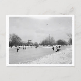 Cartão Postal Um esporte de inverno