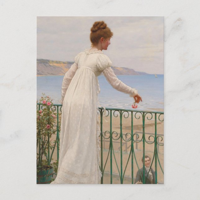 Cartão Postal Um Favor - Edmund Blair Leighton (Frente)