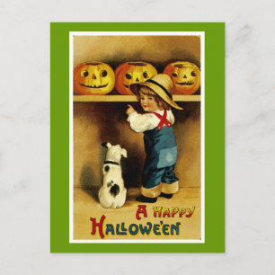 Cartão Postal Um Feliz Dia das Bruxas