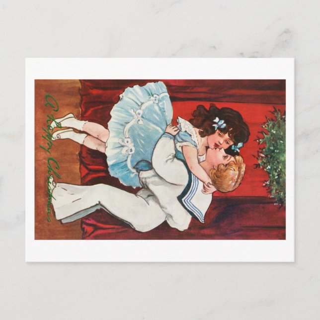 Cartão Postal Um feliz Natal (1905) (Frente)