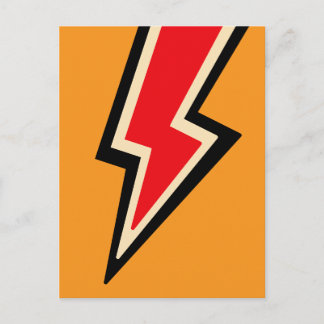 Cartão Postal Um Flash de Inspiração (laranja) Arte Abstrata