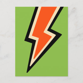 Cartão Postal Um Flash de Inspiração (verde) Arte Abstrata