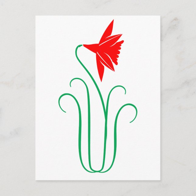 Cartão Postal Um Flower Show ELEGANTE (Frente)