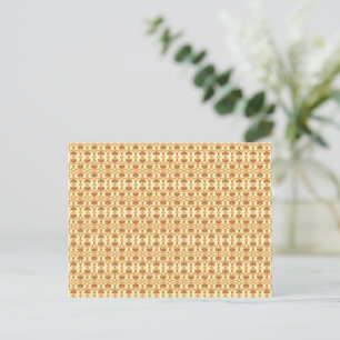 Cartão Postal um fundo amarelo e branco com um traço
