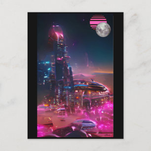 Cartão Postal Um Futurismo de Ruínas Vaporwaived