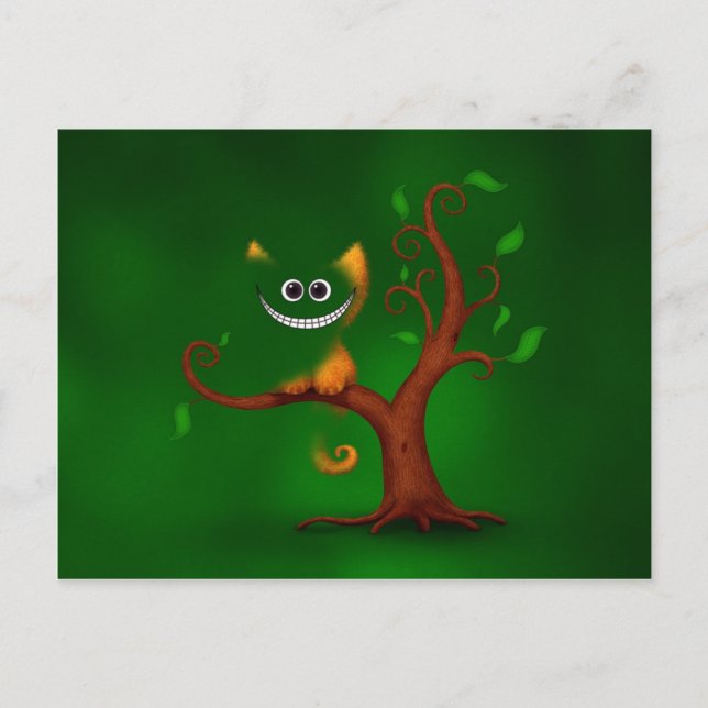 Cartão Postal Um gatinho de Cheshire (desaparecer) (Frente)