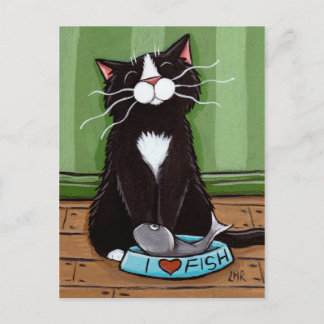Cartão Postal Um Gatinho Feliz - Cartão-postal de Art Cat