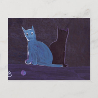 CARTÃO POSTAL UM GATO E SUA SOMBRA
