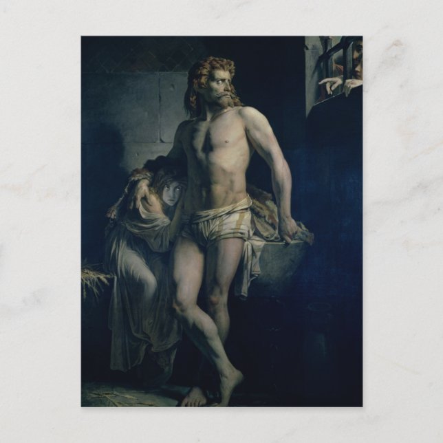 Cartão Postal Um gaul e sua filha presos em Roma, 1847 (Frente)