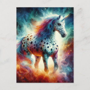 Cartão Postal Um Gorgeous Appaloosa Unicorn