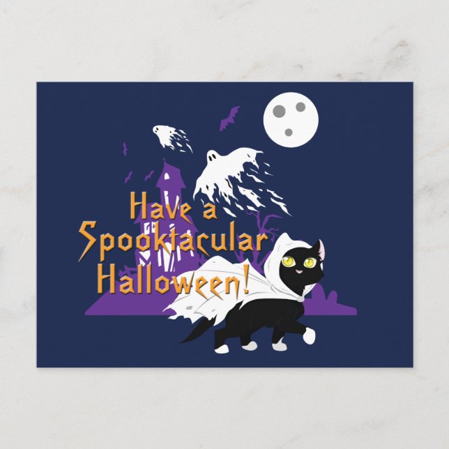 Cartão Postal Um Halloween Spooktacular (Frente)