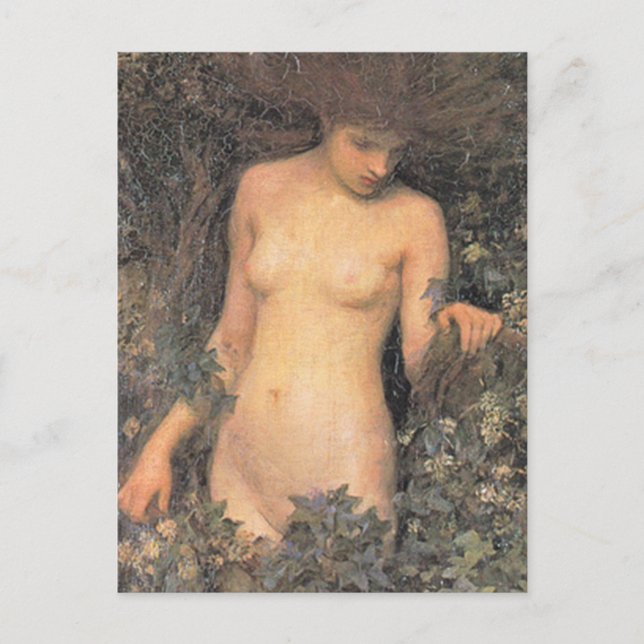 Cartão Postal Um Hamadryad por John William Waterhouse (Frente)