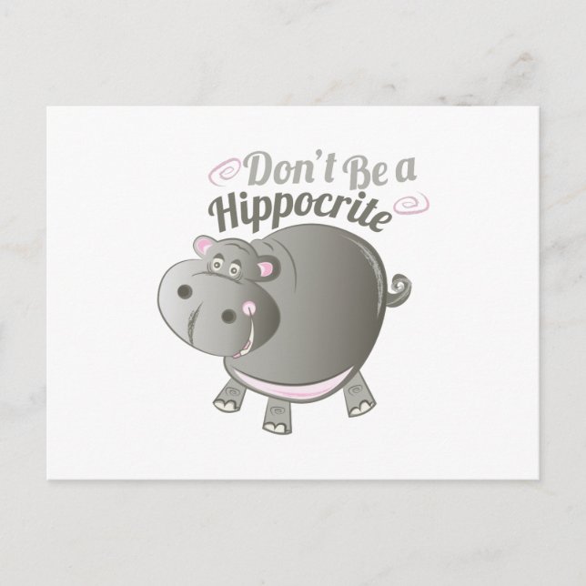 Cartão Postal Um Hipócrito (Frente)