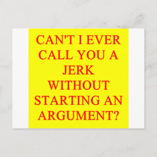 Cartão Postal um insulto engraçado para idiotas