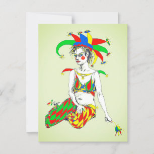 Cartão Postal Um Jester