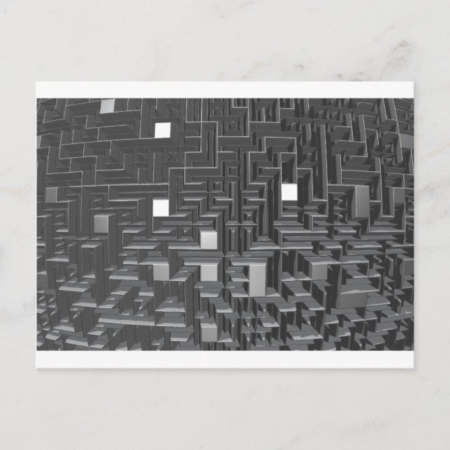 Cartão Postal Um labirinto incrível (Frente)