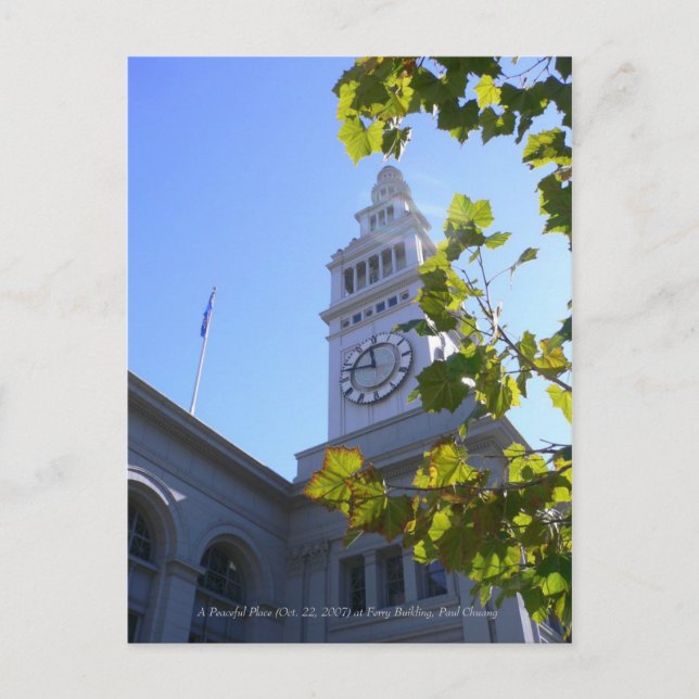 Cartão Postal Um lugar pacífico... (Frente)