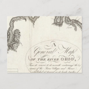 Cartão Postal Um Mapa Geral Do Rio Ohio