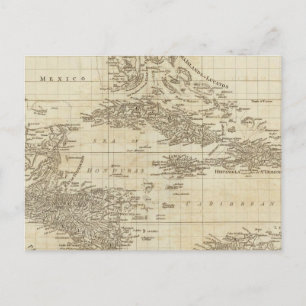 Cartão Postal Um mapa índice