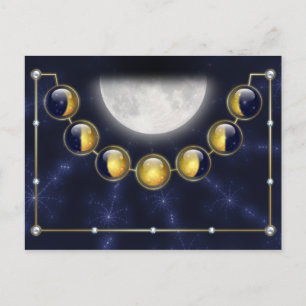 Cartão Postal Um mês de vida do cartão-postal da lua