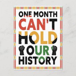 Cartão Postal Um Mês não pode manter nosso notebook de histórico
