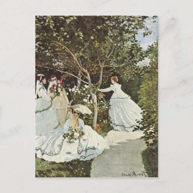 Cartão Postal Um moinho de vento em Zaandam Claude Monet (Frente)