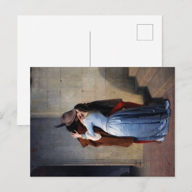 Cartão Postal Um Momento Roubado: Um Beijo Através dos Tempos (Frente/Verso)