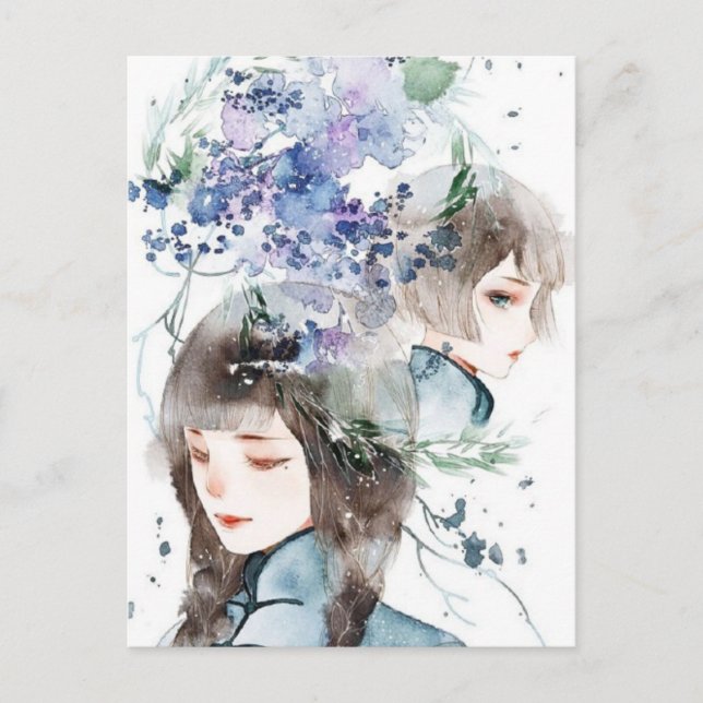 Cartão Postal Um mundo de fantasia e beleza, cartão-postal (Frente)