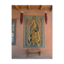 Um Mural de Nossa Senhora de Guadalupe, Novo Méxic
