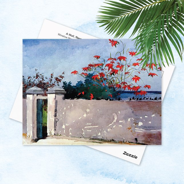 Cartão Postal Um Muro Nassau Winslow Homer (Criador carregado)