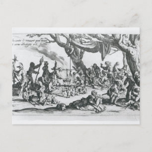 Cartão Postal Um Nascimento em um Acampamento Cigano