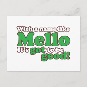 Cartão Postal Um Nome Como Mello