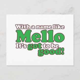 Cartão Postal Um Nome Como Mello