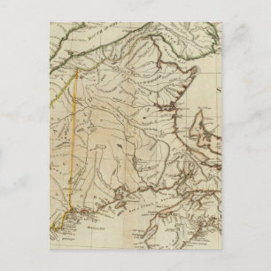 Cartão Postal Um novo mapa da Nova Escócia e da Ilha de Cape Br