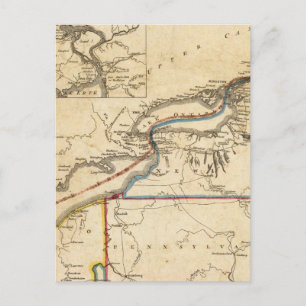 Cartão Postal Um Novo Mapa do Teatro de Guerra