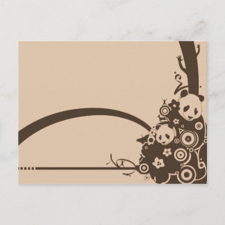 Cartão Postal Um padrão Panda