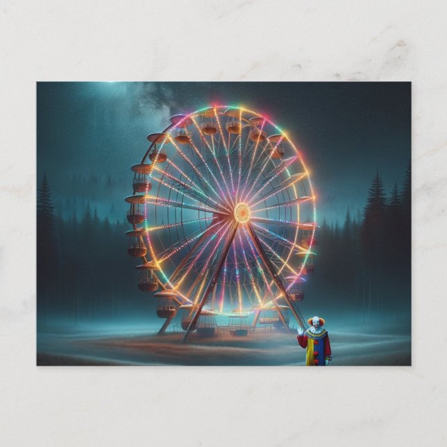 Cartão Postal Um Palhaço Saúda (Frente)