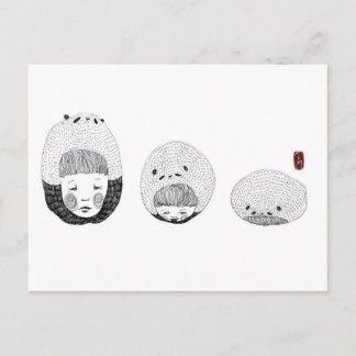 Cartão Postal Um Panda Entediado