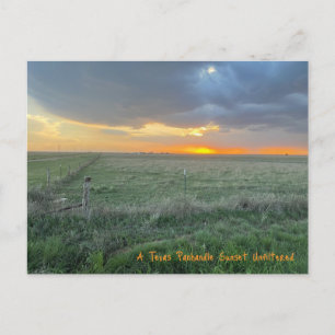 Cartão Postal Um Panhandle do Texas Sunset não filtrado