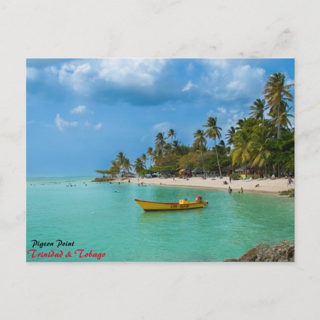 Cartão Postal Um Paraíso Caribe (Frente)