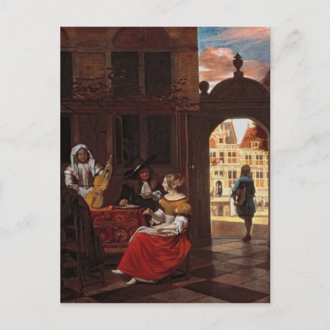 Cartão Postal Um Partido Musical, 1677 (Frente)