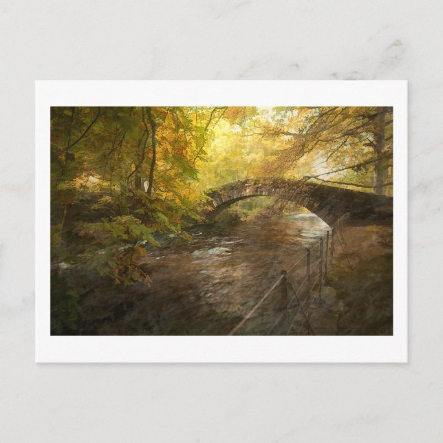 Cartão Postal Um passeio em Ambleside ..... (Frente)