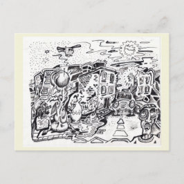 Cartão Postal Um passeio noturno para casa