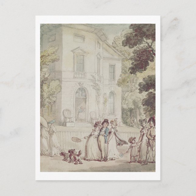 Cartão Postal Um passeio um domingo à tarde (Frente)