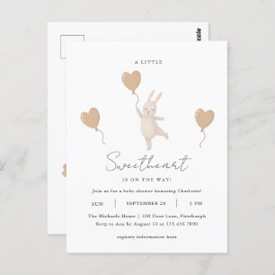 Cartão Postal Um pequeno doce está no caminho do Chá de fraldas