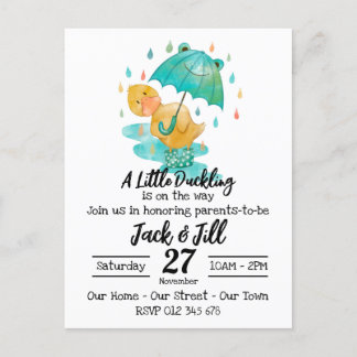 Cartão Postal Um Pequeno Duckling está no caminho Cartaz de Conv